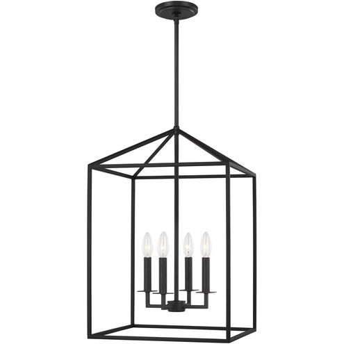 Perryton 4 Light 15.5 inch Midnight Black Foyer Pendant Ceiling Light, Medium