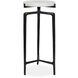 Tobias 24 X 10.5 inch Dark Bronze and White Marble Drink Table