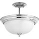 Laurinda 2 Light 13 inch Polished Chrome Semi-Flush Mount Convertible Ceiling Light