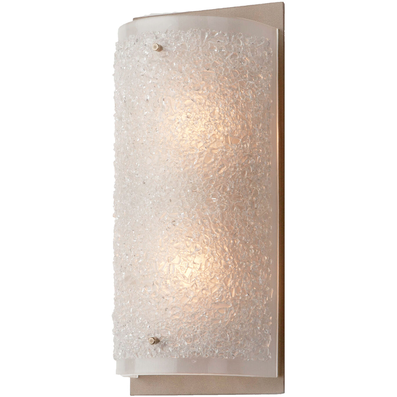 Textured Glass 4 Light 25.5 inch Metallic Beige Silver Vanity Light Wall Light in Strata Frosted