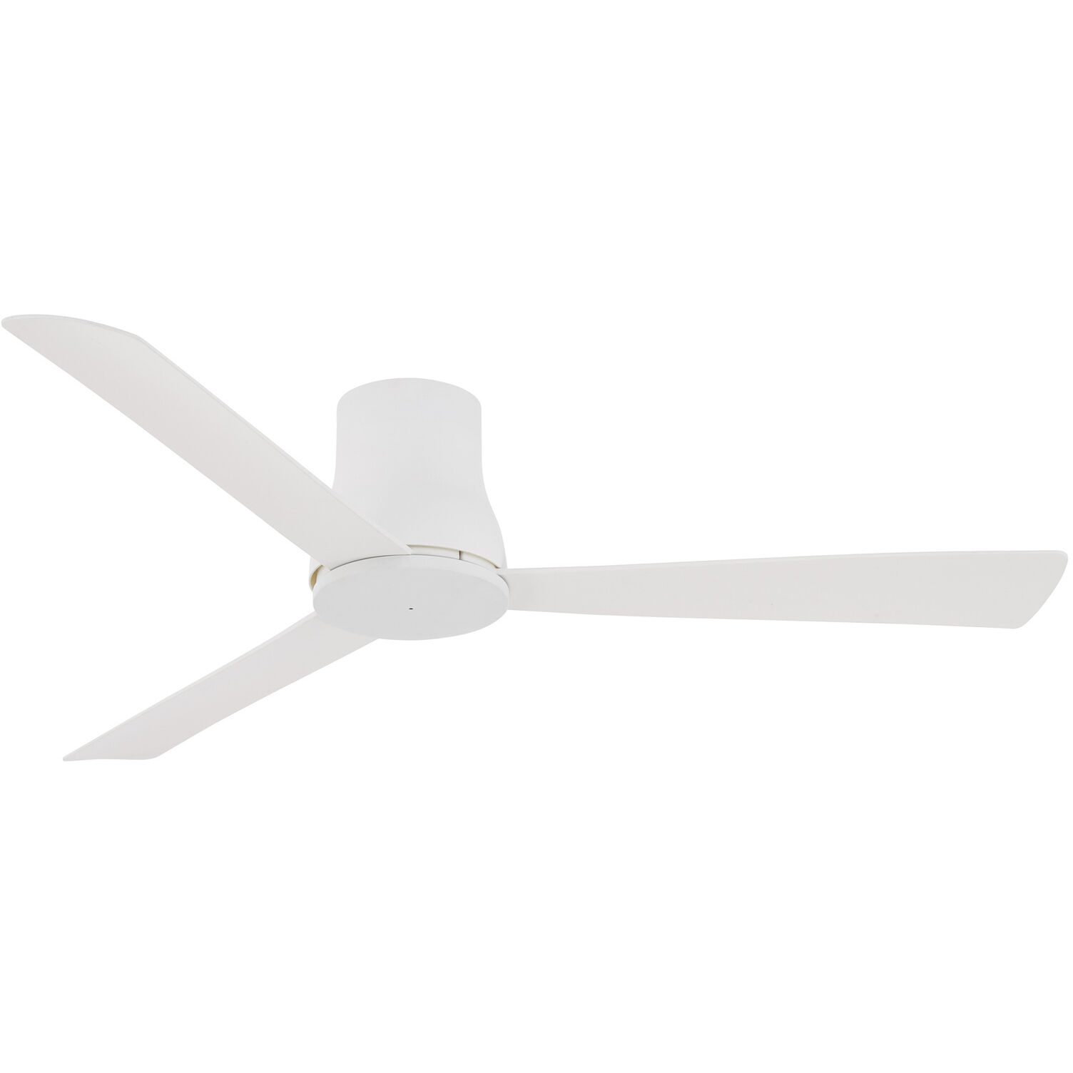 Simple Flush 52 inch Flat White Outdoor Hugger Fan