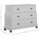 Pearl Ivory White and Satin Brass Chest