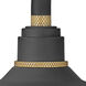 Foundry Classic Outdoor Barn Light in Textured Black, Gooseneck