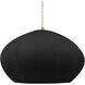 Radiance Collection - Fluted Pendant Ceiling Light in Brushed Nickel, Dedicated LED, Beige Twist Cord, Carbon Matte Black, Form+Finish+Function