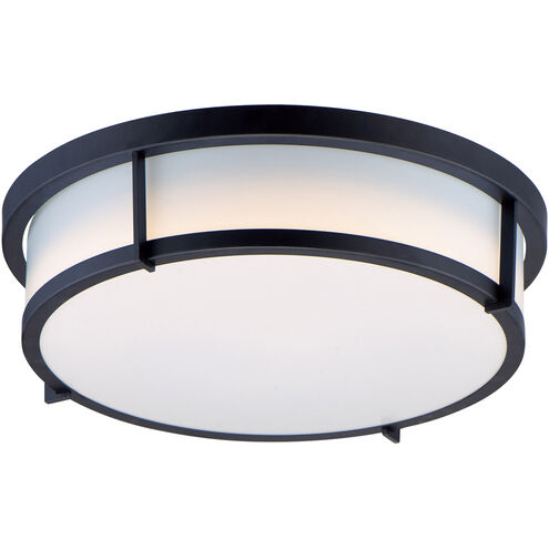 Rogue E26 2 Light 13 inch Black Flush Mount Ceiling Light