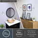 Carlisle LED 7.5 inch Chrome Bathroom Light Wall Light