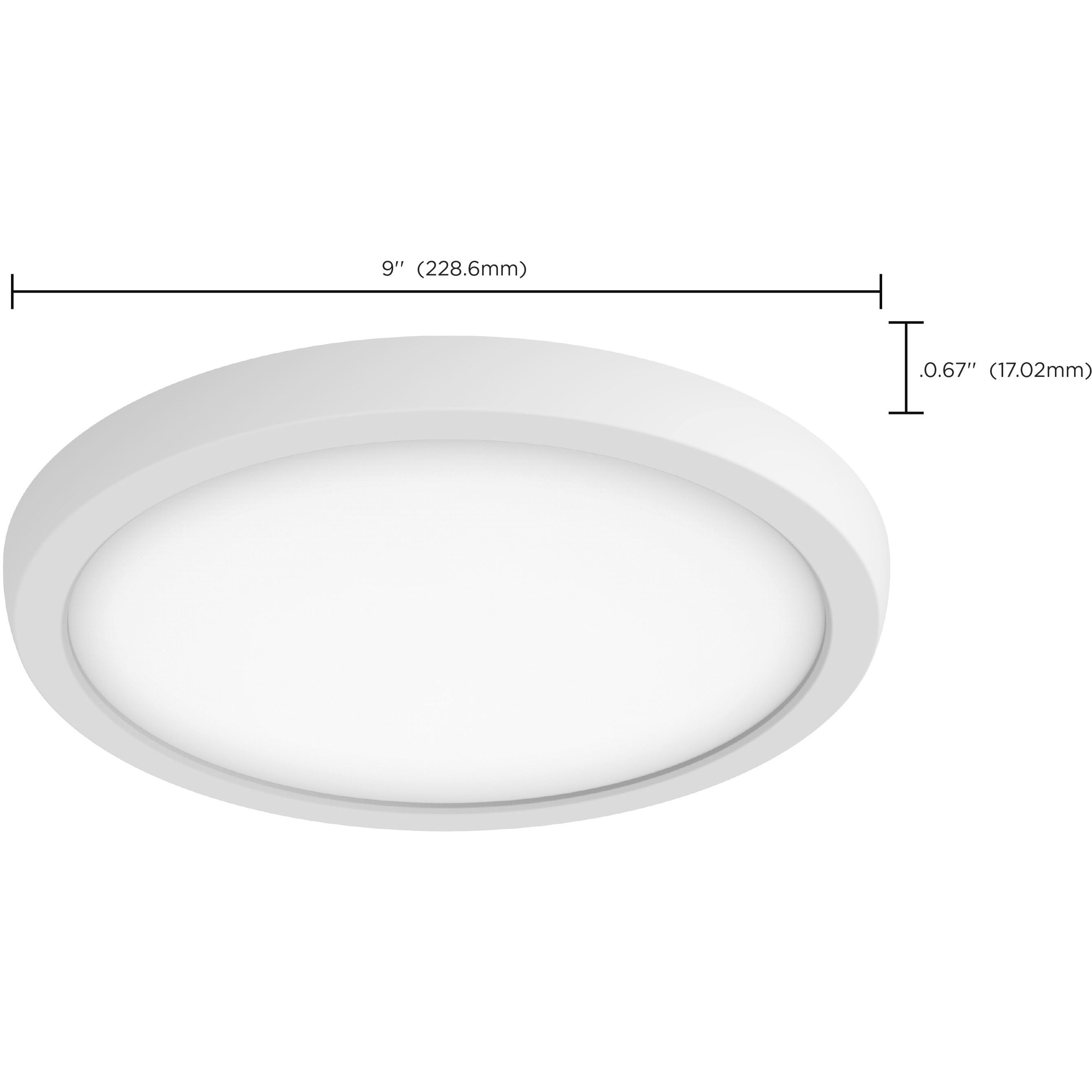 Brentwood LED 9 inch White Edge Lit Ceiling Light