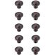 Garlande Oil-Rubbed Bronze Hardware Cabinet Knob, Set of 10