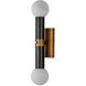 Beatrix 2 Light 5 inch Antique Brass Bath Wall Sconce Wall Light