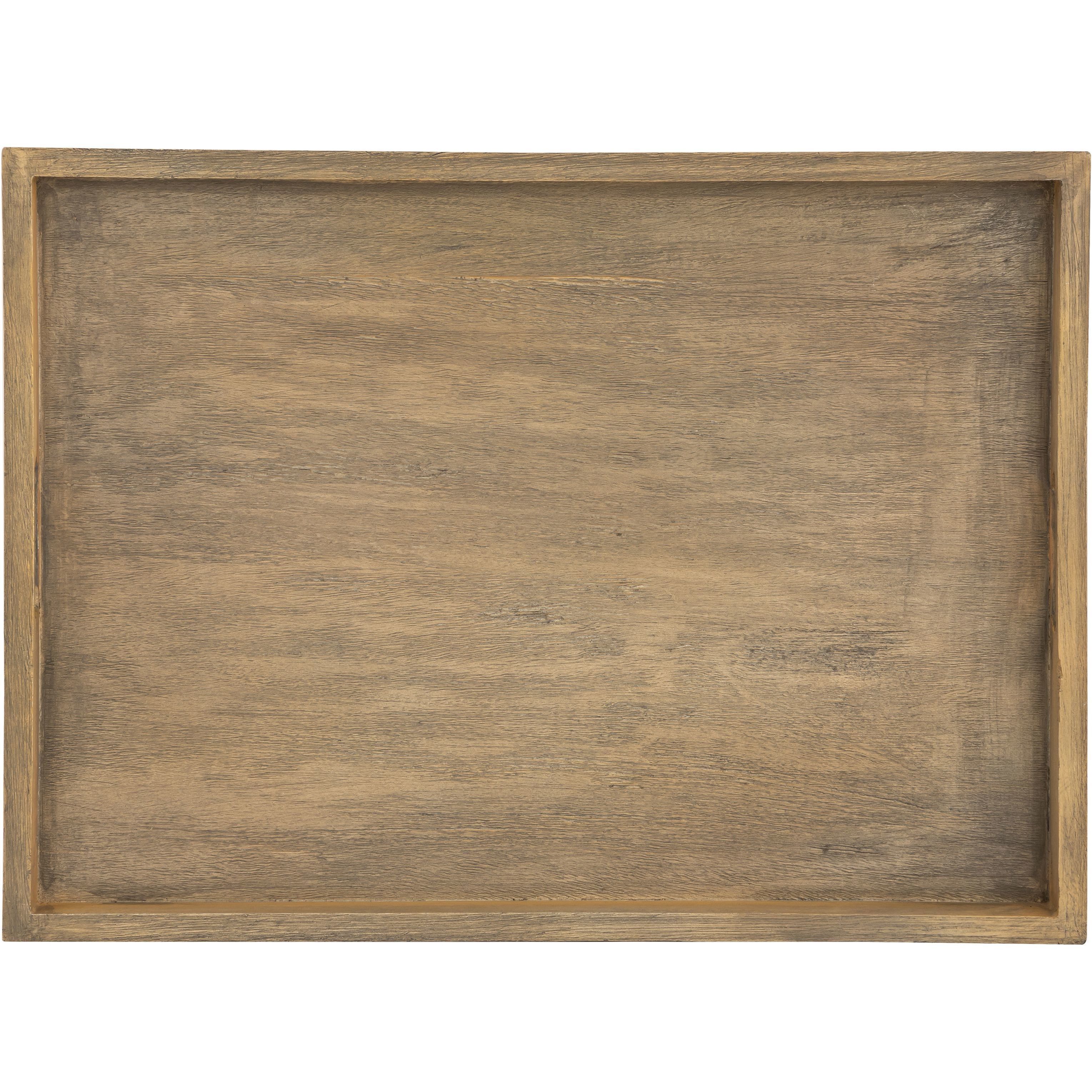 Akin 24 X 18 inch Natural with Black Accent Table, Set of 2