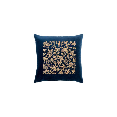 Smithsonian 20 X 20 inch Navy and Butter Throw Pillow