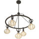 Sheriden 5 Light 30 inch Mediterranean Bronze Chandelier Ceiling Light