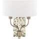 Ogee 2 Light 5 inch White Wall Sconce Wall Light