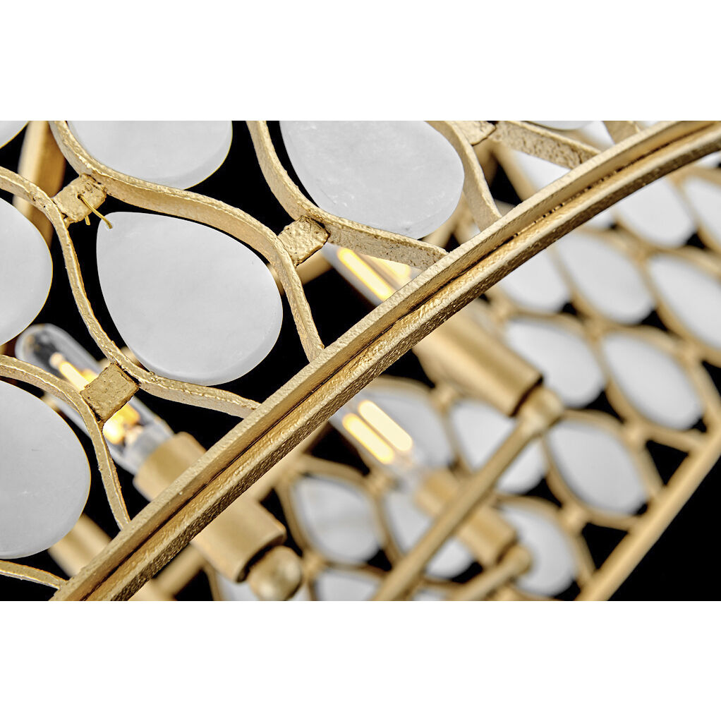 Estie 6 Light 28 inch Piastra Gold Interior Hanging Ceiling Light