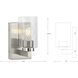 Goodwin 1 Light 4.5 inch Brushed Nickel Vanity Light Wall Light