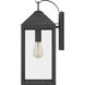 Thorpe 1 Light 20 inch Mottled Black Outdoor Wall Lantern, Large