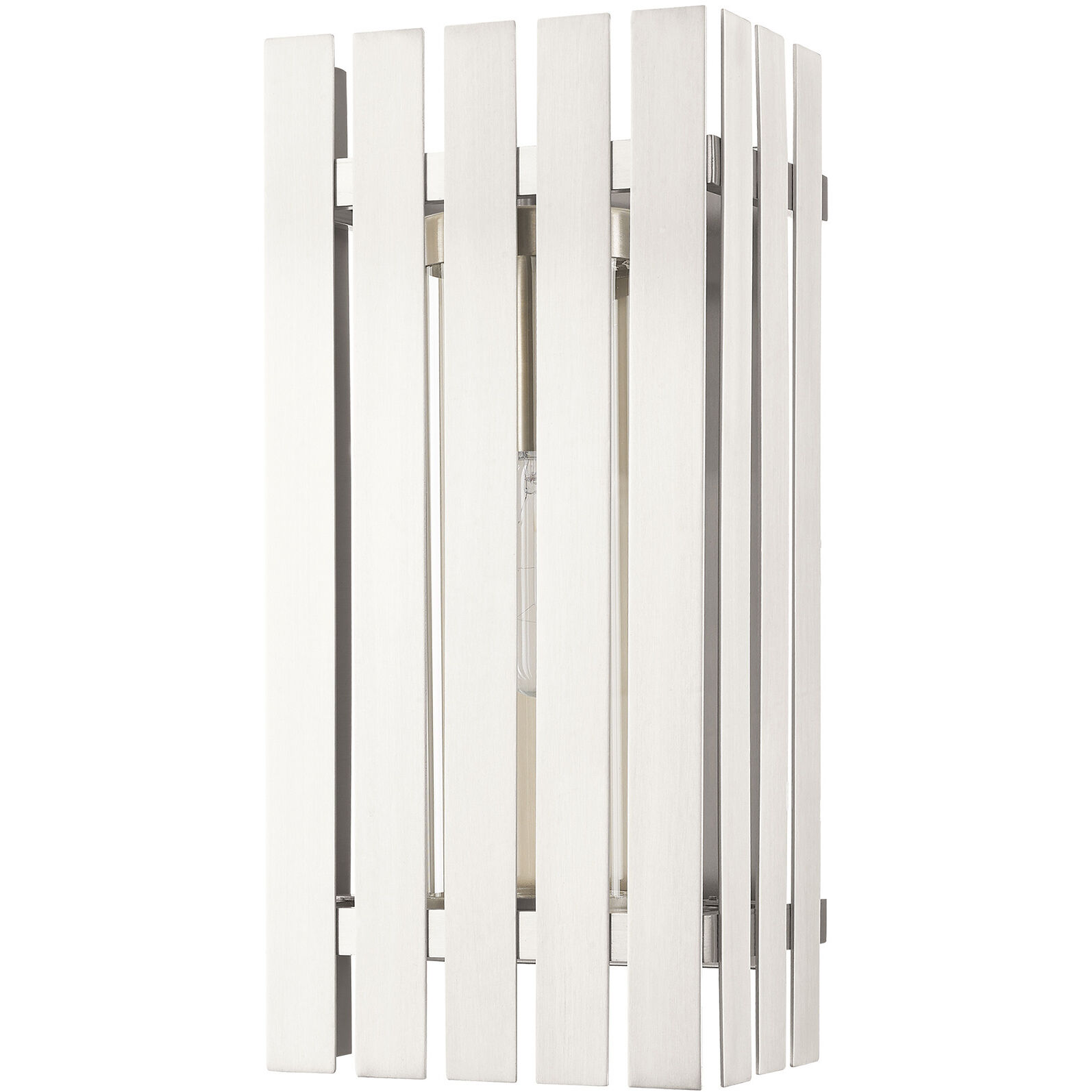 Greenwich 1 Light 17 inch Brushed Nickel Outdoor Wall Lantern