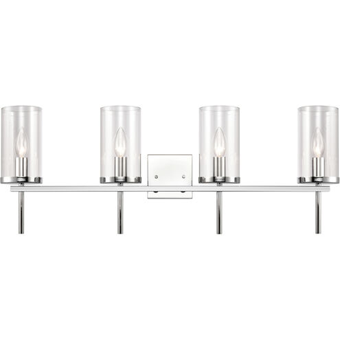 Oakland 4 Light 32.5 inch Chrome Vanity Light Wall Light