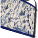 Alora Mood Scout 1 Light 13.25 inch Matte Black and Blue Linen Semi-Flush Mount Ceiling Light
