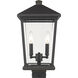 Beacon 2 Light 19.5 inch Oil Rubbed Bronze Outdoor Post Mount Fixture in 8