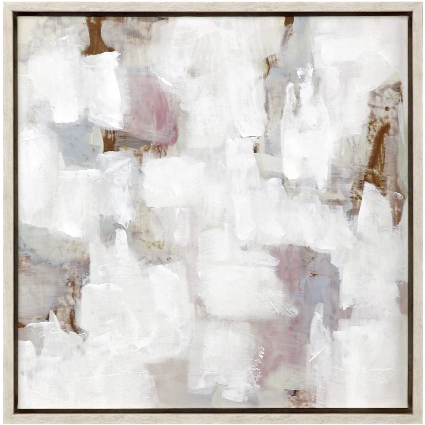 Reflected Lights White and Brown and Gray Canvas