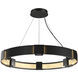 Aura 6 Light 28.9 inch Black Pendant Ceiling Light