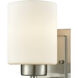 Summit Place 1 Light 6 inch Brushed Nickel Vanity Light Wall Light