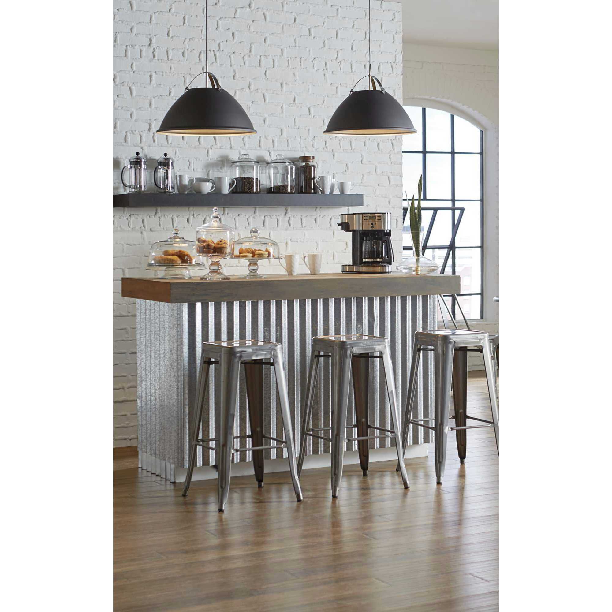 Tre 1 Light Graphite Pendant Ceiling Light, Large