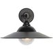 Croma 1 Light 11.63 inch Matte Black Outdoor Wall Sconce in Seeded Bubble