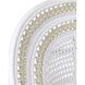 Emanuelle White and Natural and Linho Sand Accent Chair