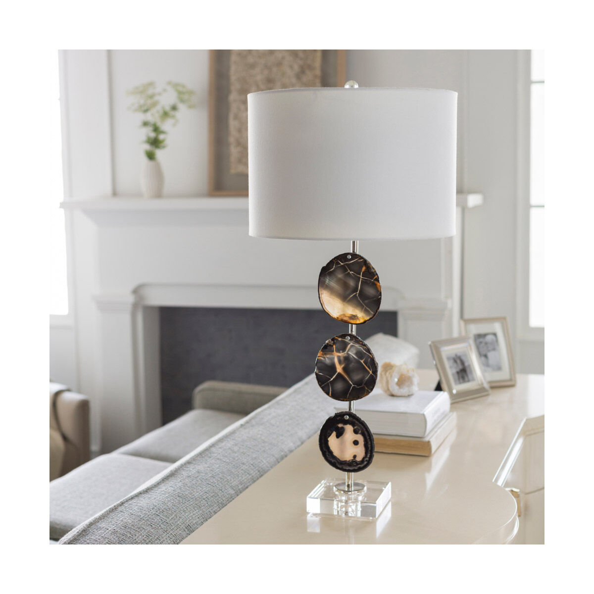 Winston 32 inch 100 watt White Table Lighting Portable Light