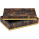 Casey 11 inch Natural and Brass and Black Box