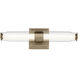 Laurene LED 18.5 inch Champagne Bronze Linear Bath Bar Wall Light, Small