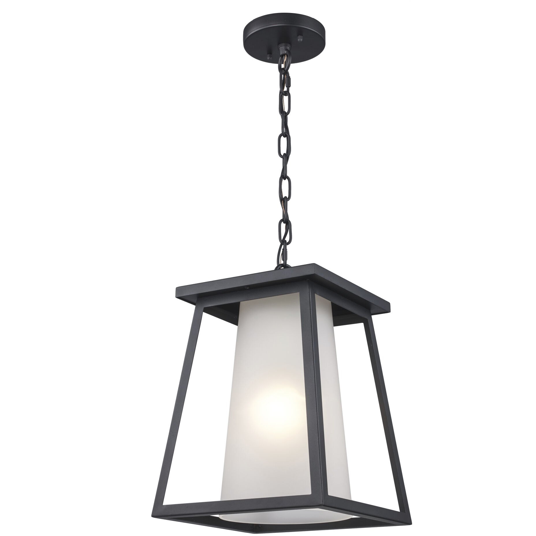 Kingsbury 1 Light 10 inch Black Outdoor Hanging Lantern