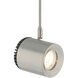 Sean Lavin Burk 1 Light 120 Satin Nickel Low-Voltage Track Head Ceiling Light in Monopoint, 6 inch, 20 Degree, LED 80 CRI 2700K