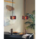 Exos Delta 1 Light 8 inch Black Mini Pendant Ceiling Light in Topaz