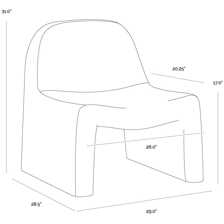 Kessel Cream Outdoor Lounge Chair