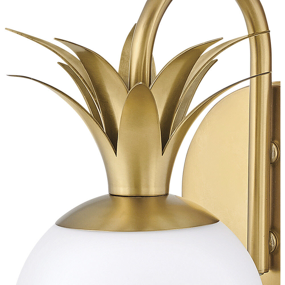 Palma 1 Light 8 inch Heritage Brass Vanity Light Wall Light