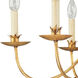 Sweet Olive 6 Light 30 inch Distressed Gold Chandelier Ceiling Light, Flambeau