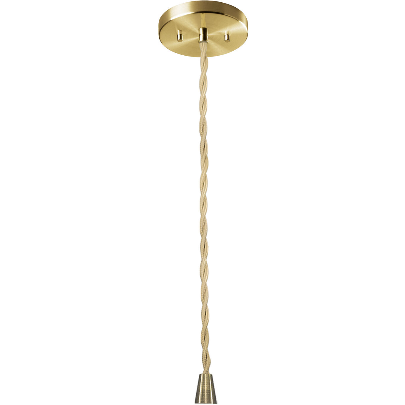 Radiance Collection - Fluted Pendant Ceiling Light in Antique Brass, Replaceable Bulb, Beige Twist Cord, Gloss Black/Matte White, 9W x 13H, Form+Finish+Function