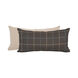 Kidney 22 inch Oxford Slate Pillow, with Down Insert