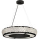 Arctic Halo 12 Light 30 inch Black Pendant Ceiling Light