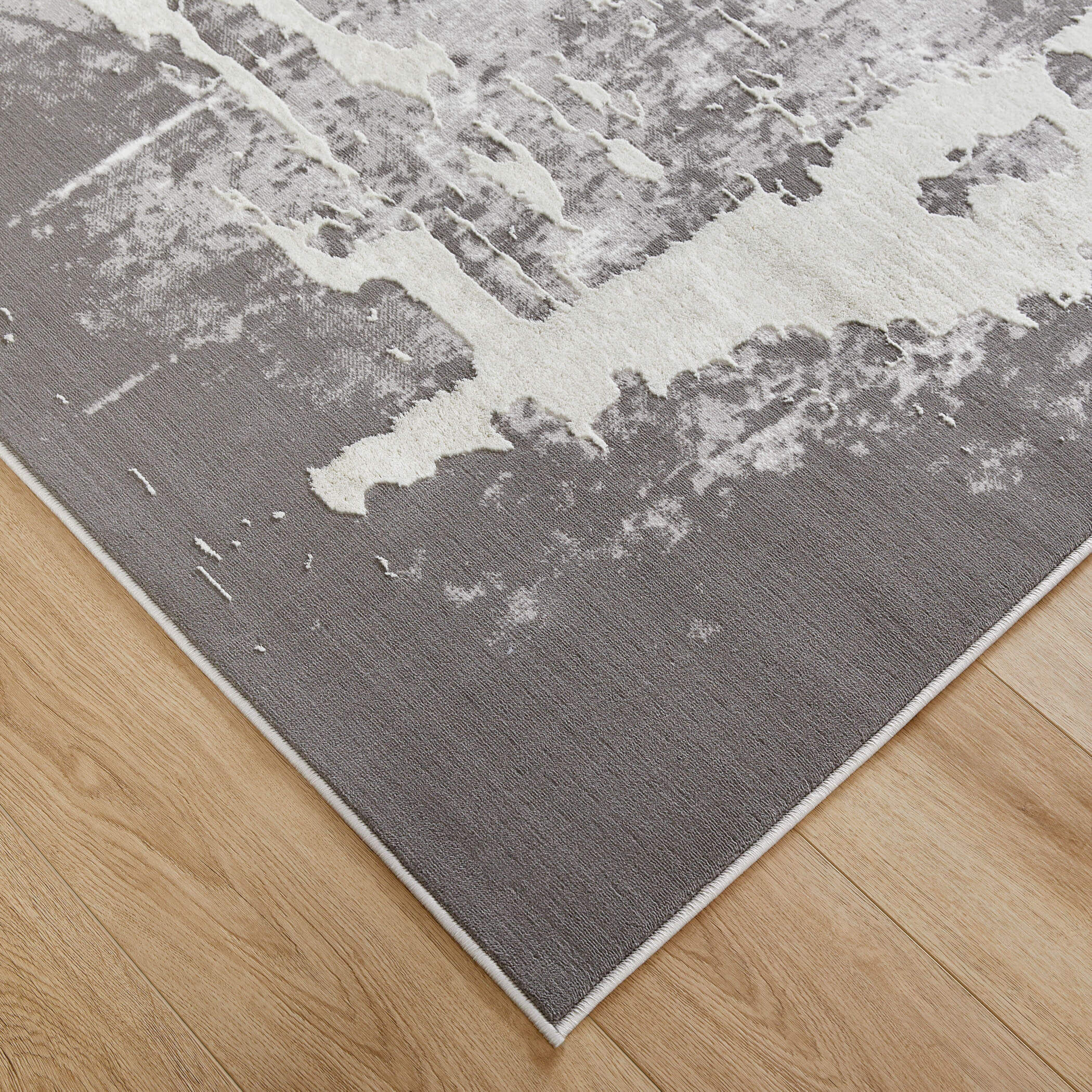 Jasmine 90 X 63 inch Grey Rug in 5 x 7