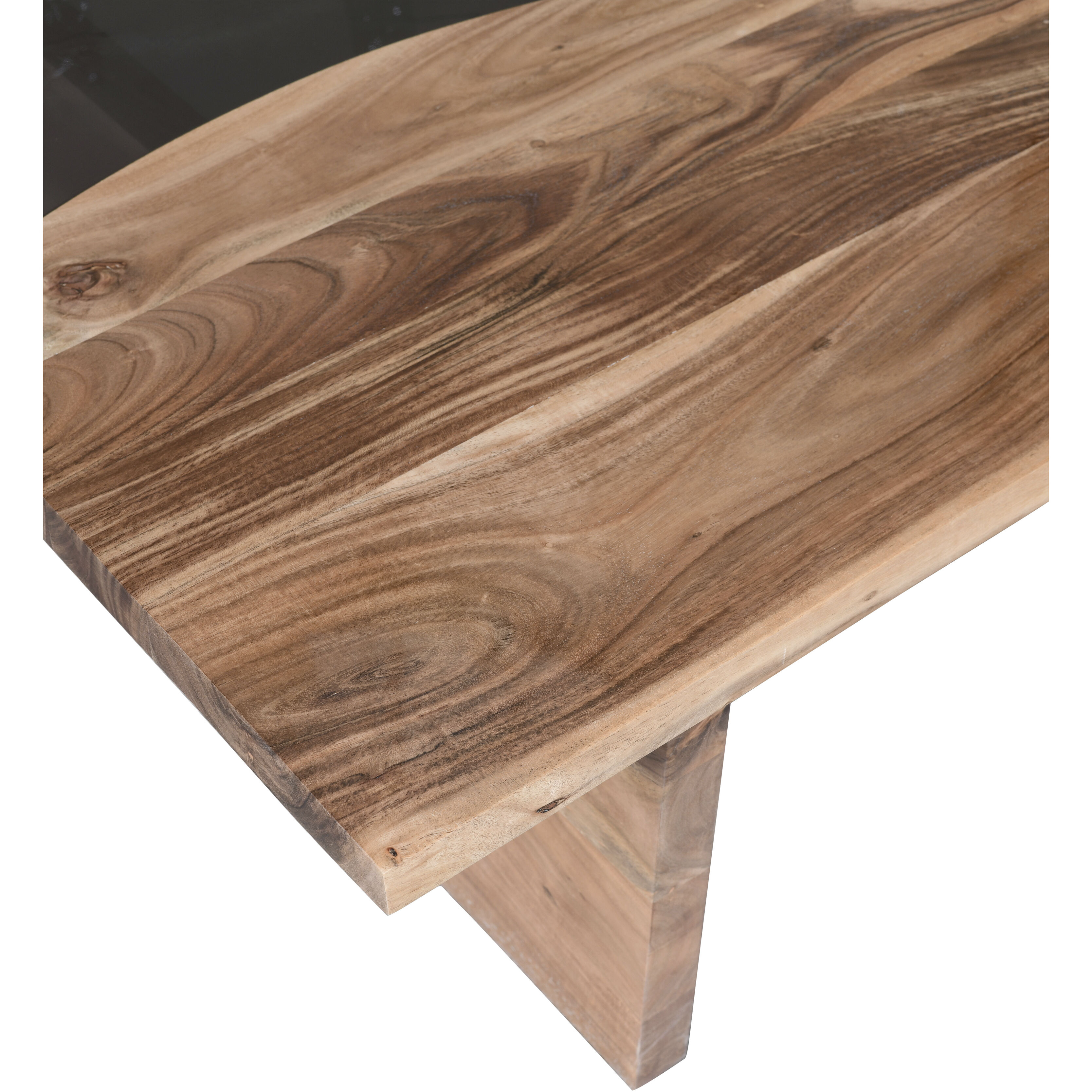 River Wood 48 X 48 inch Natural with Brown Coffee Table
