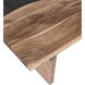 River Wood 48 X 48 inch Natural with Brown Coffee Table