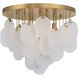 Velisse 5 Light 23.75 inch Legacy Brass Flush Mount Ceiling Light