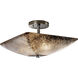 Fusion 2 Light 14 inch Polished Chrome Semi-Flush Bowl Ceiling Light in Incandescent, Mercury Fusion