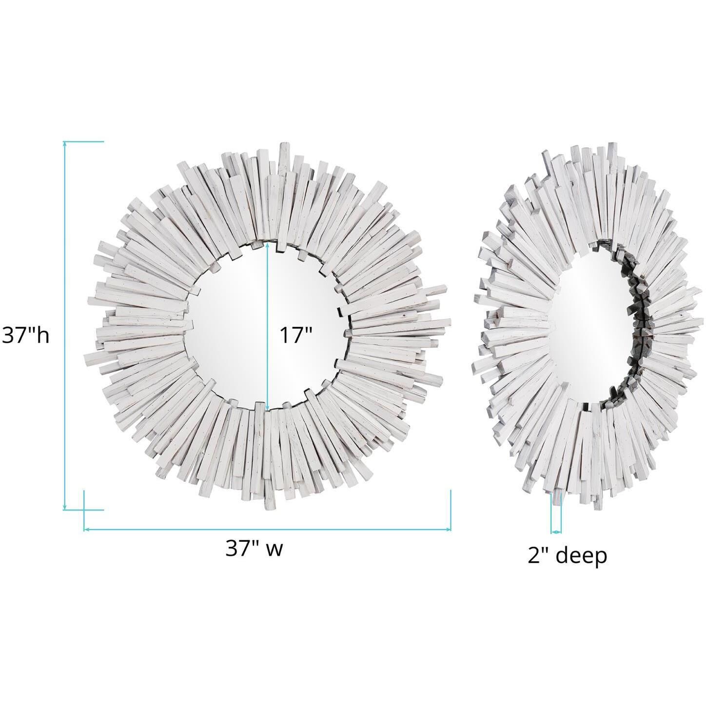 Durango 37 X 37 inch White Mirror
