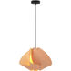 Matilda 1 Light 17.4 inch Black/Rose Pendant Ceiling Light in Rose/Ash, 17 in