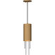 Alora Mood Bordeaux LED 4.38 inch Aged Gold Pendant Ceiling Light